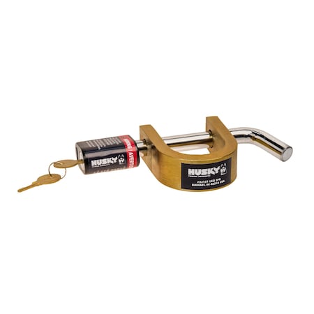 Husky Towing Husky Towing 33161; Fifth Wheel King Pin Lock with Padlock; 2 Inch Pin Diameter 33161